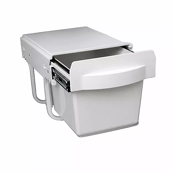 Single Pull-Out Soft Close 15L Bin with Metal Frame