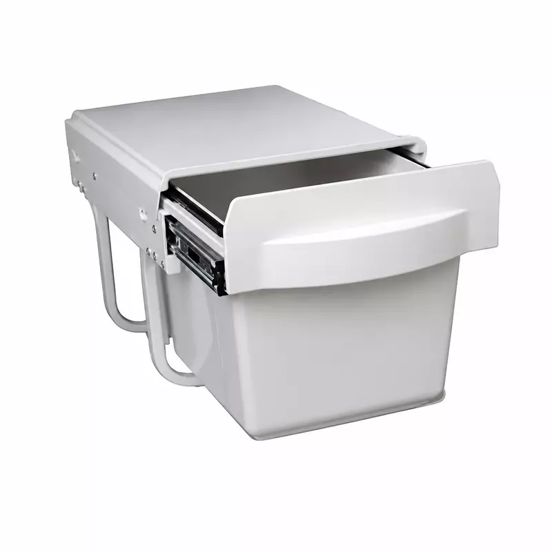 Single Pull-Out Soft Close 15L Bin with Metal Frame