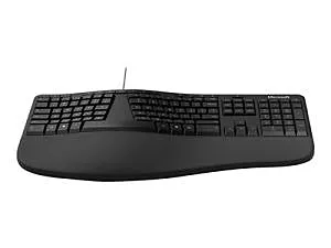 Microsoft Wired Ergonomic Keyboard USB with emojis Retail Pack Black