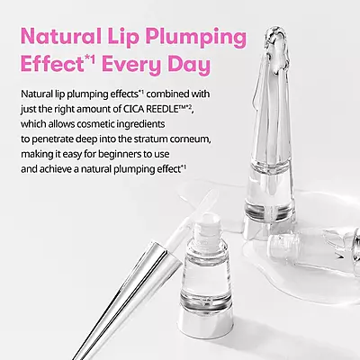 Lip gloss texture – smooth, lightweight formula with micro-needle delivery