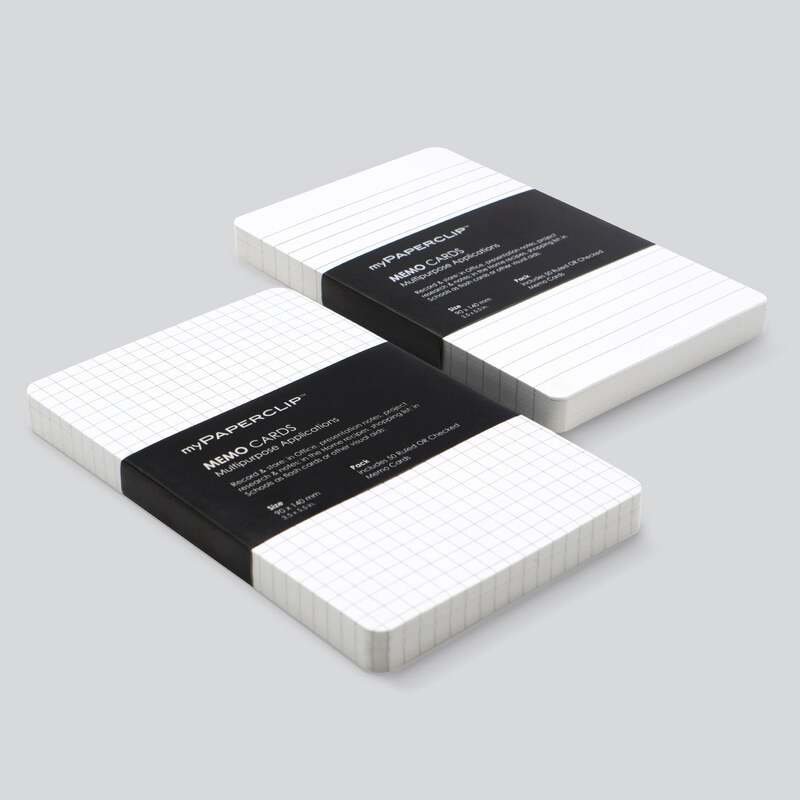 myPAPERCLIP 150GSM Memo Cards