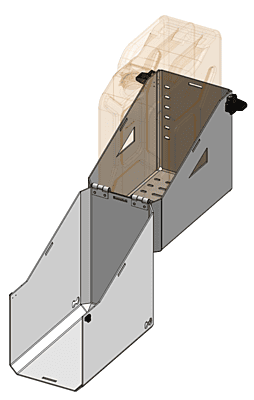 Perpendicular Jerry Can Holder