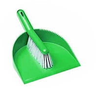 Dust Pan & Brush Set, Soft Bristles