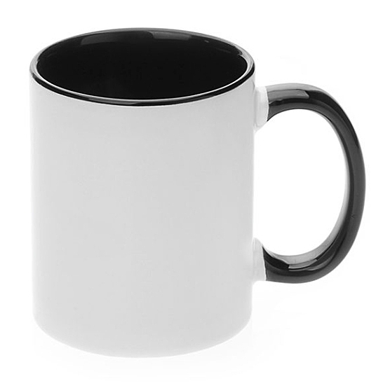Ceramic mug 11oz BLACK inner