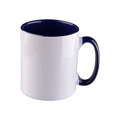 Ceramic mug 11oz DARK BLUE inner