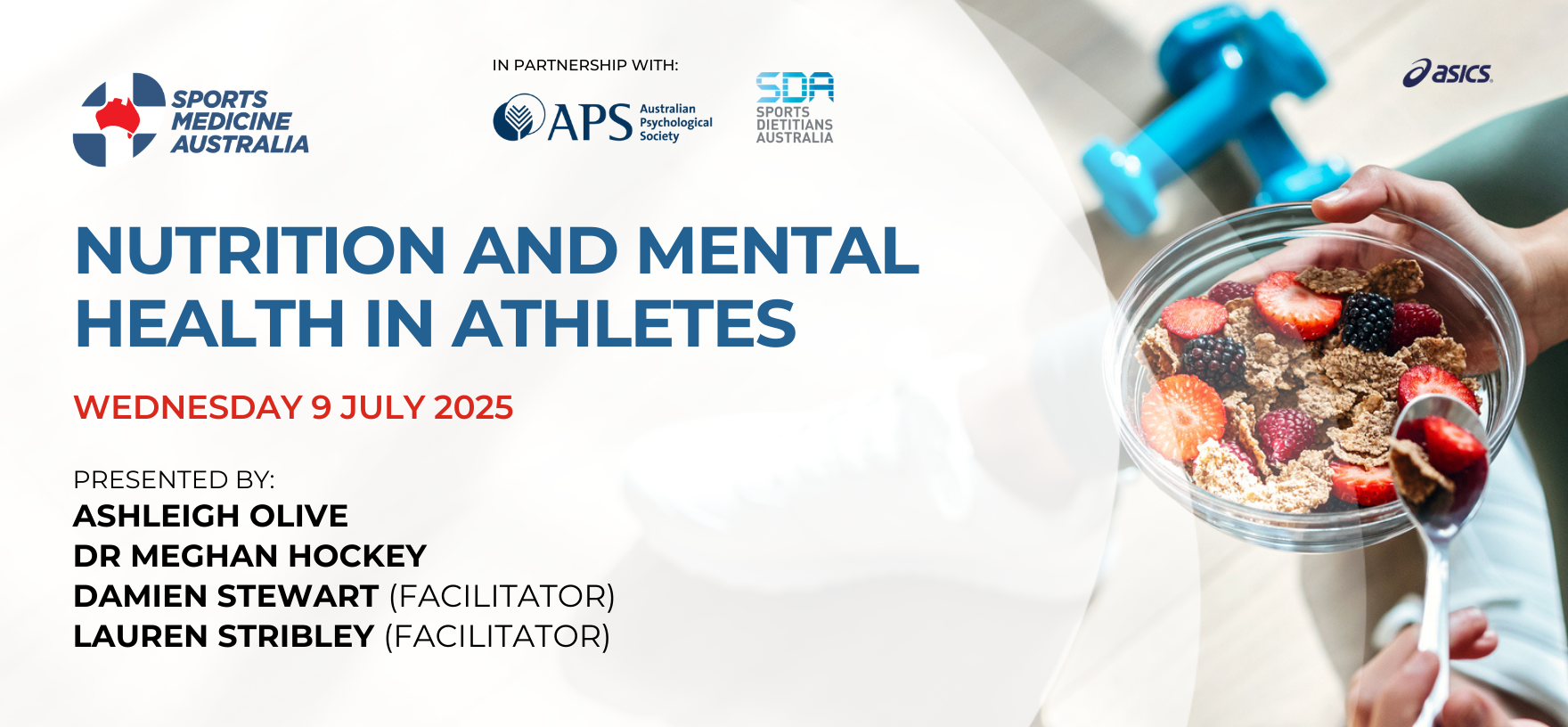 WEBINAR: Nutrition and mental health in athletes