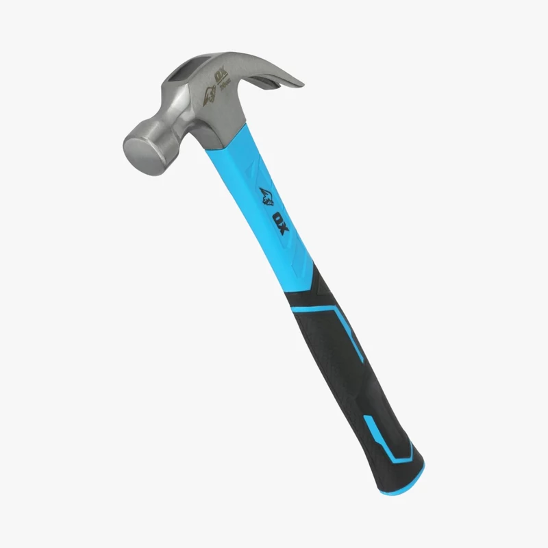 OX Trade 20oz Claw Hammer with Fibreglass Handle