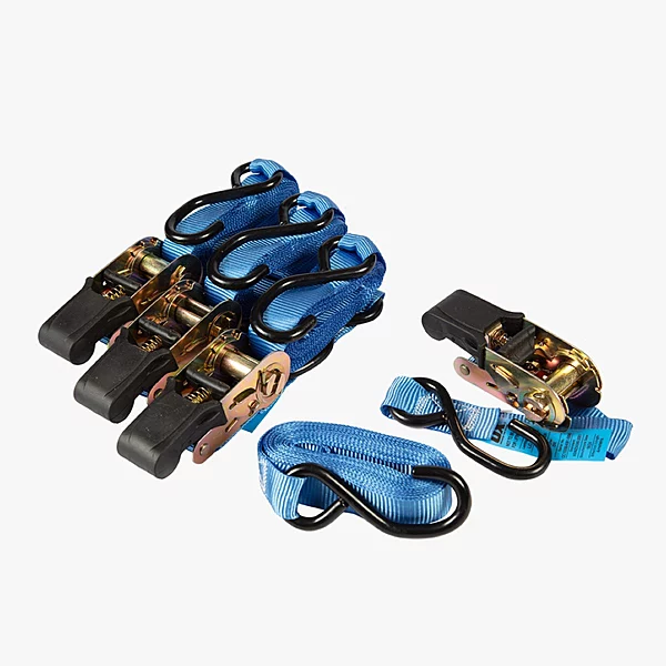 OX Trade Ratchet Tie Downs – 25mm x 4m | 4 Pack