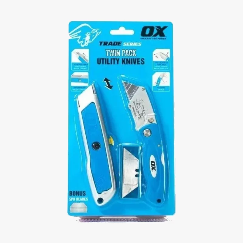OX Trade Twin Pack Utility Knives