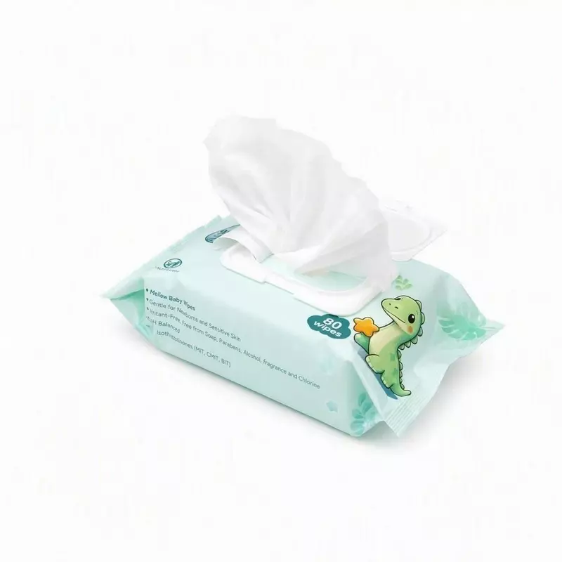 Mellow Baby Wipes 80 wipes, 12packs/ctn