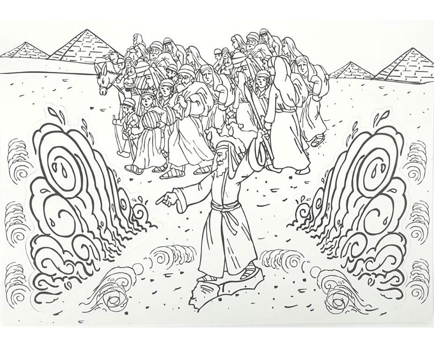 Moses Crossing Red Sea 3D