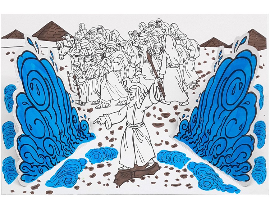 Moses Crossing Red Sea 3D