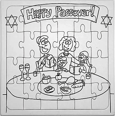 Passover Seder Colouring-In Puzzle – 24 Pieces