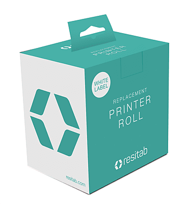 Resitab Printer Label Roll (White)