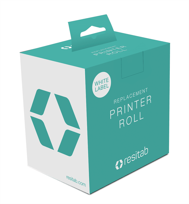 Resitab Printer Label Roll (White) Resitab Printer Label Roll (White)
