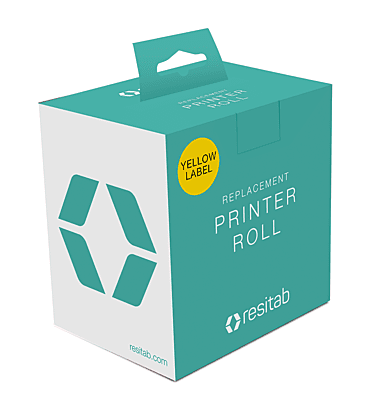 Resitab Printer Label Roll (Yellow)