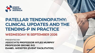 WEBINAR: Patellar Tendinopathy: Clinical Updates and the TENDINS-P in Practice WEBINAR: Patellar Tendinopathy: Clinical Updates and the TENDINS-P in Practice