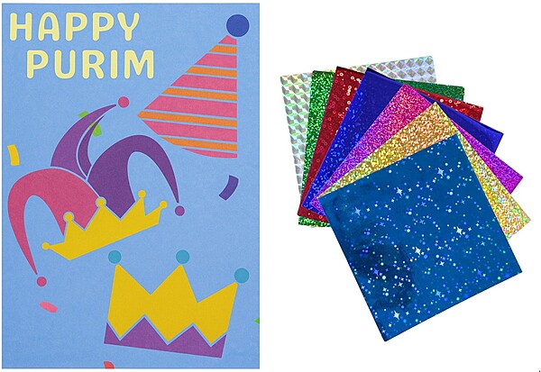 Purim Hats Foil Craft
