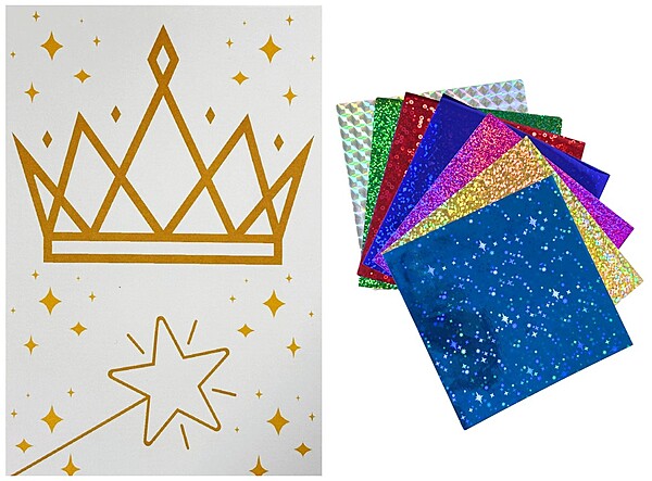 Purim Crown and Wand Sand Art