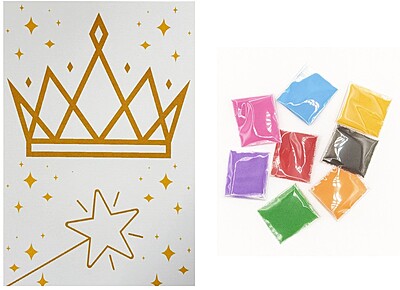 Purim Crown and Wand Sand Craft