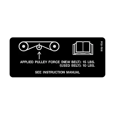 DECAL-BELT TENSION