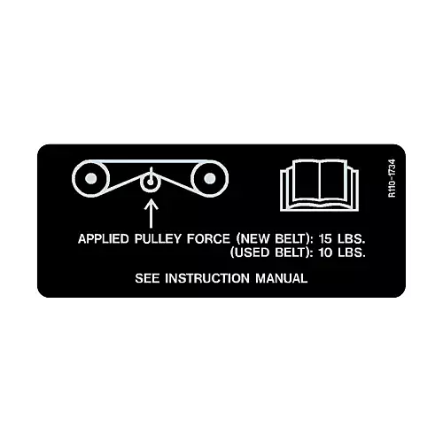 DECAL-BELT TENSION