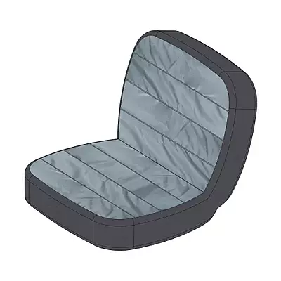 LARGE SEAT COVER - GRAY