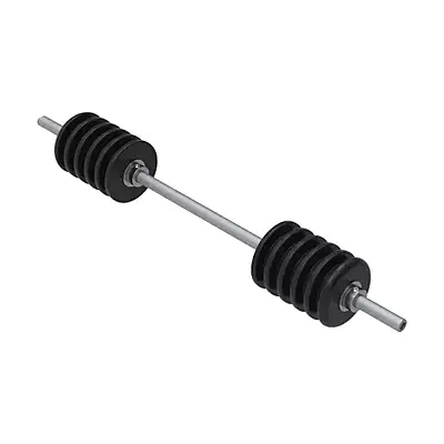 BASKET ROLLER - GROOVED UHMW POLYETHYLENE 2 SECTION