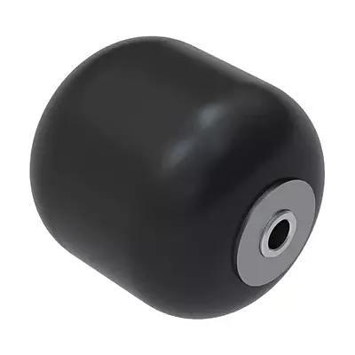 ROLLER - SMOOTH UHMW POLYETHELYNE FRONT 5 IN DIA