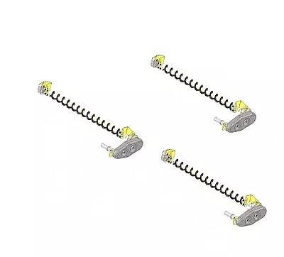 BRUSH ASSY KIT - REAR ROLLER (SET 3)