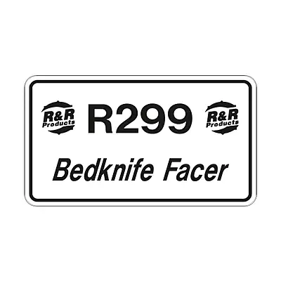 DECAL - BEDKNIFE FACE GRINDER