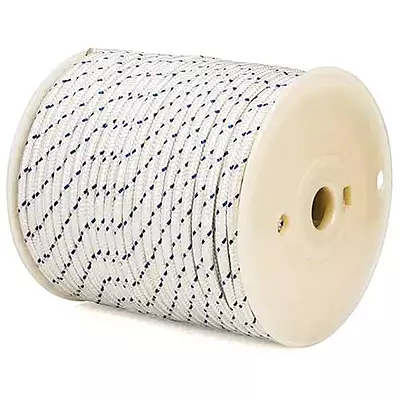 PREMIUM STARTER ROPE - #3.5 - 16/C - 7/64IN - WHITE/BLUE 200FT