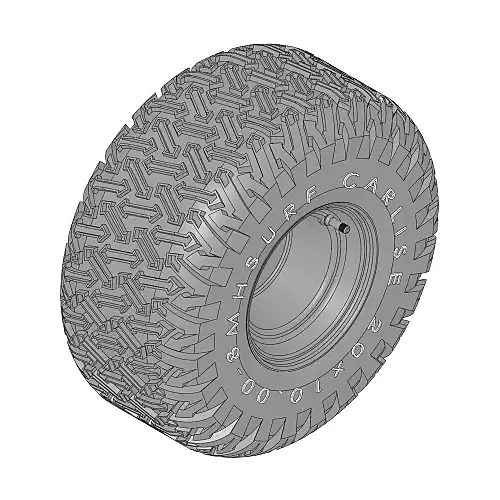 Tire & Wheel - 20x10.00-8 NHS (4 Ply) Carlisle Turf Trac R/S