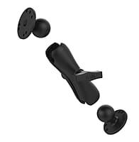 RAM Double Ball Mount with Two Round Plates - C Size Medium