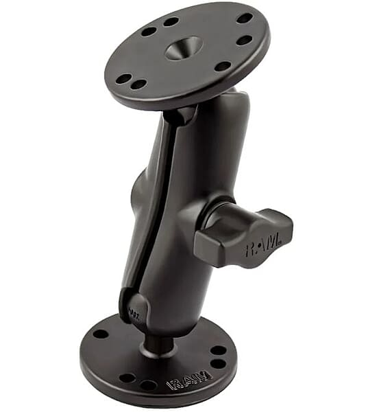 RAM Universal Double Ball Mount with Two Round Plates - B Size Medium RAM Universal Double Ball Mount with Two Round Plates - B Size Medium