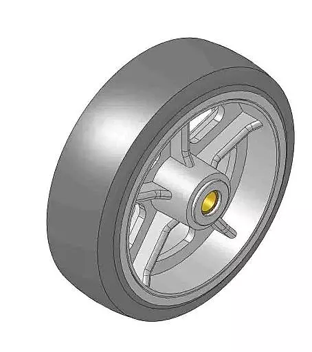 Tire & Wheel - 8in Front Caster