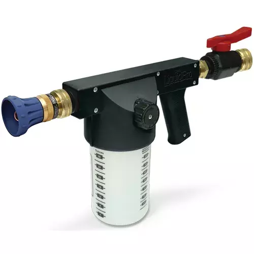 LIQUIDPRO APPLICATOR GUN - CLOUDBURST NOZZLE - 1" MHT x 3/4" FHT ADAPTER LIQUIDPRO APPLICATOR GUN - CLOUDBURST NOZZLE - 1" MHT x 3/4" FHT ADAPTER
