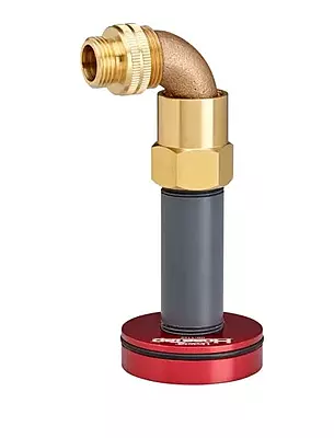 Underhill Hosetap For Toro 1in Inlet Golf Sprinklers - HN-T100 Adapter with HS-101 Brass Swivel &amp; A-BA107FM 3/4in MHT x 1in FHT Adapter