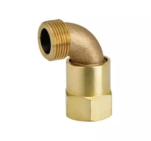 Underhill Brass Hose Swivel - 1in Fpt x 1in MHT Underhill Brass Hose Swivel - 1in Fpt x 1in MHT