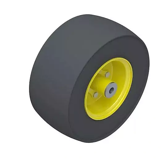 TIRE & WHEEL - 9x3.50-4 SMOOTH POLY