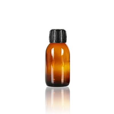 Syrup 100ml Amber Glass Bottle
