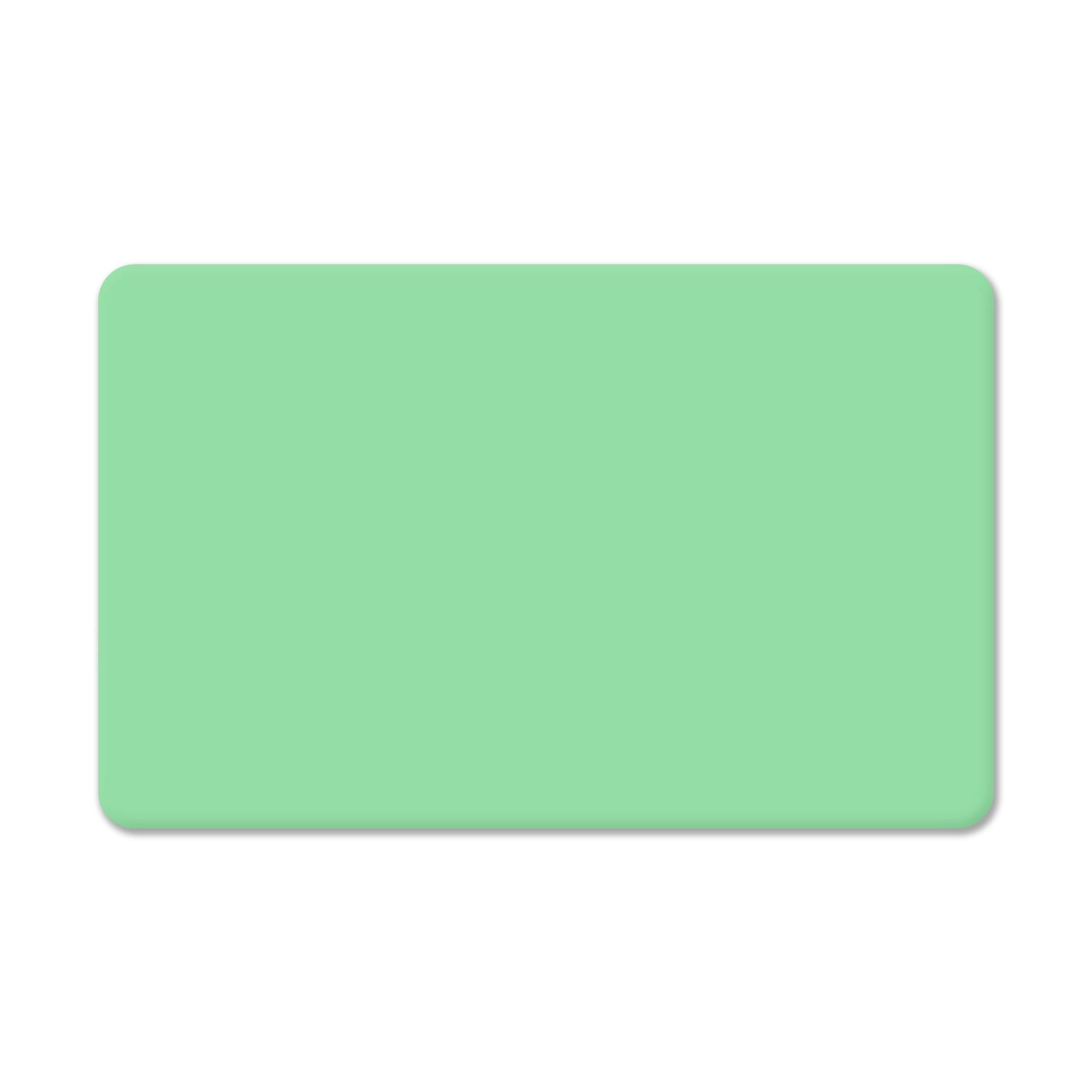 Cards .76mm PVC Light Green CR80 (500 Pack)