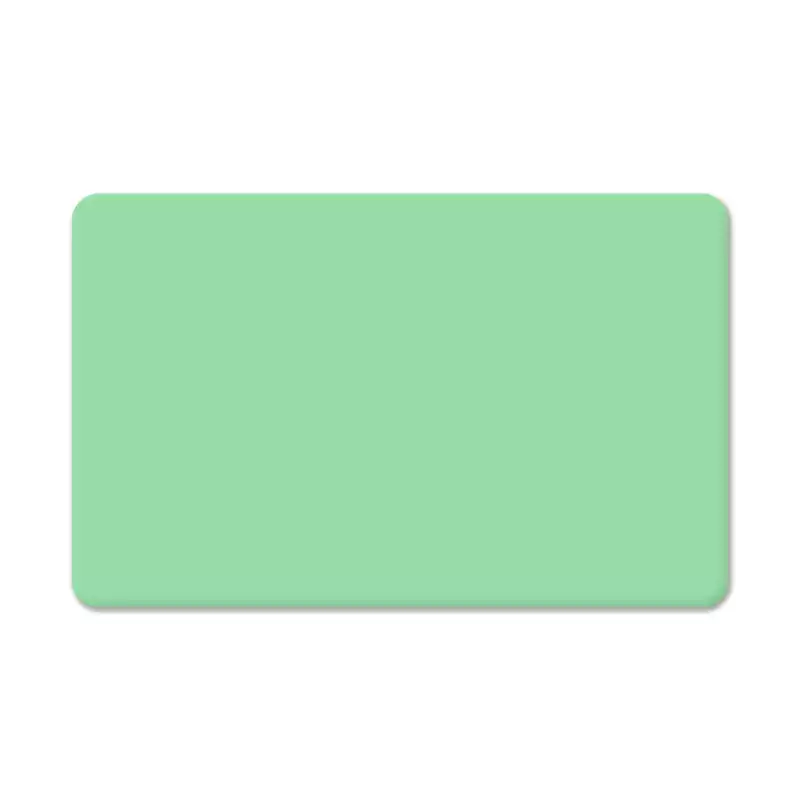 Cards .76mm PVC Light Green CR80 (500 Pack)