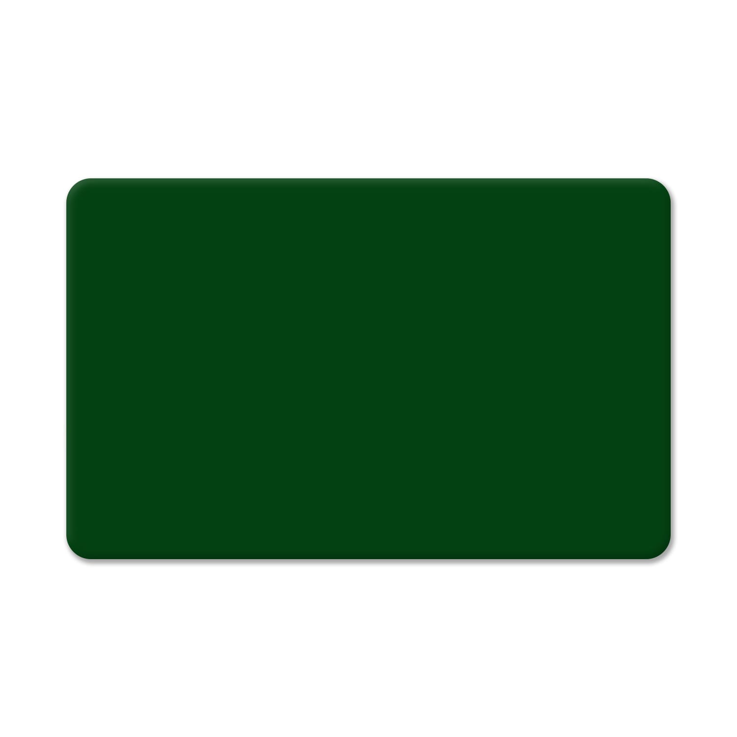 Cards .76mm PVC Dark Green CR80 (500 Pack)