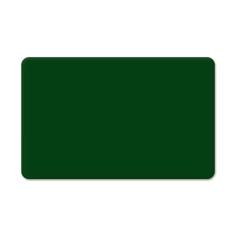 Cards .76mm PVC Dark Green CR80 (500 Pack)