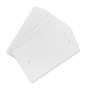 Cards .76mm PVC Double Name Badges With Holes CR80 (500 Pack)