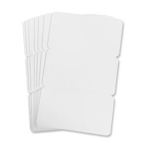 Cards .76mm PVC Triple Keytags CR80 (500 Pack)