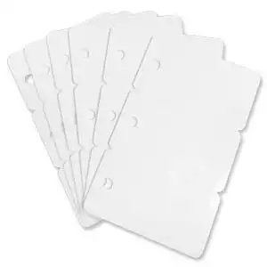 Cards .76mm PVC Triple Keytags With Holes CR80 (500 Pack)