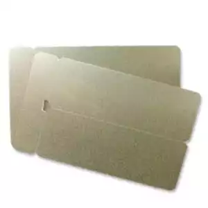 Cards 1.00mm PVC Gold Double Name Badge CR80 (250 Pack)