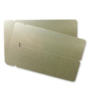 Cards 1.30mm PVC Gold Double Name Badge CR80 (250 Pack)